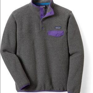 Patagonia synchilla gray pullover sweater